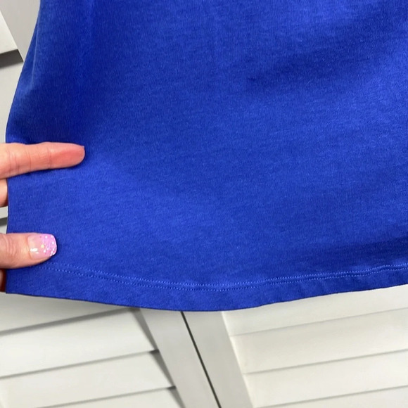 Soft Surroundings Zalie Tunic 3/4 Sleeve Top Size Large Amparo Blue - Picture 6 of 8